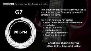 Backing Track - G7 - 90 BPM