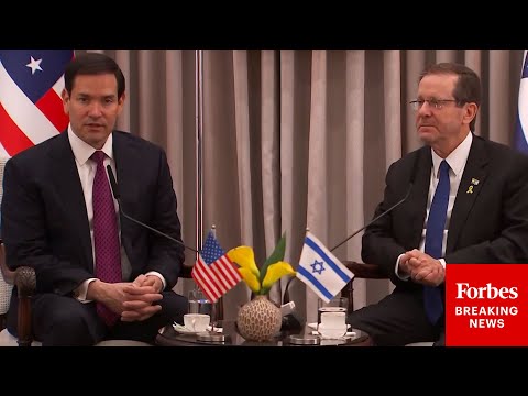 JUST IN: Marco Rubio Meets With Israeli President Isaac Herzog In Jerusalem