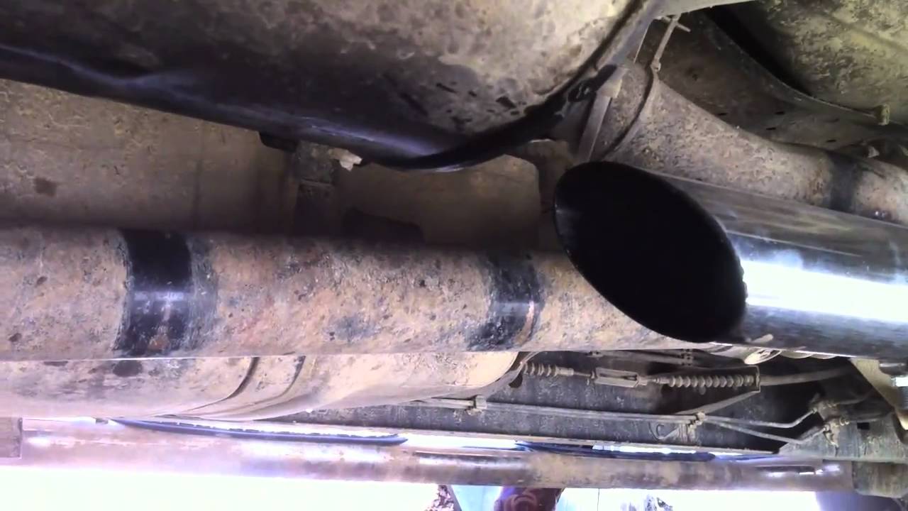 TOYOTA TUNDRA STRAIGHT PIPE 3 1/4 inch gas tip - YouTube