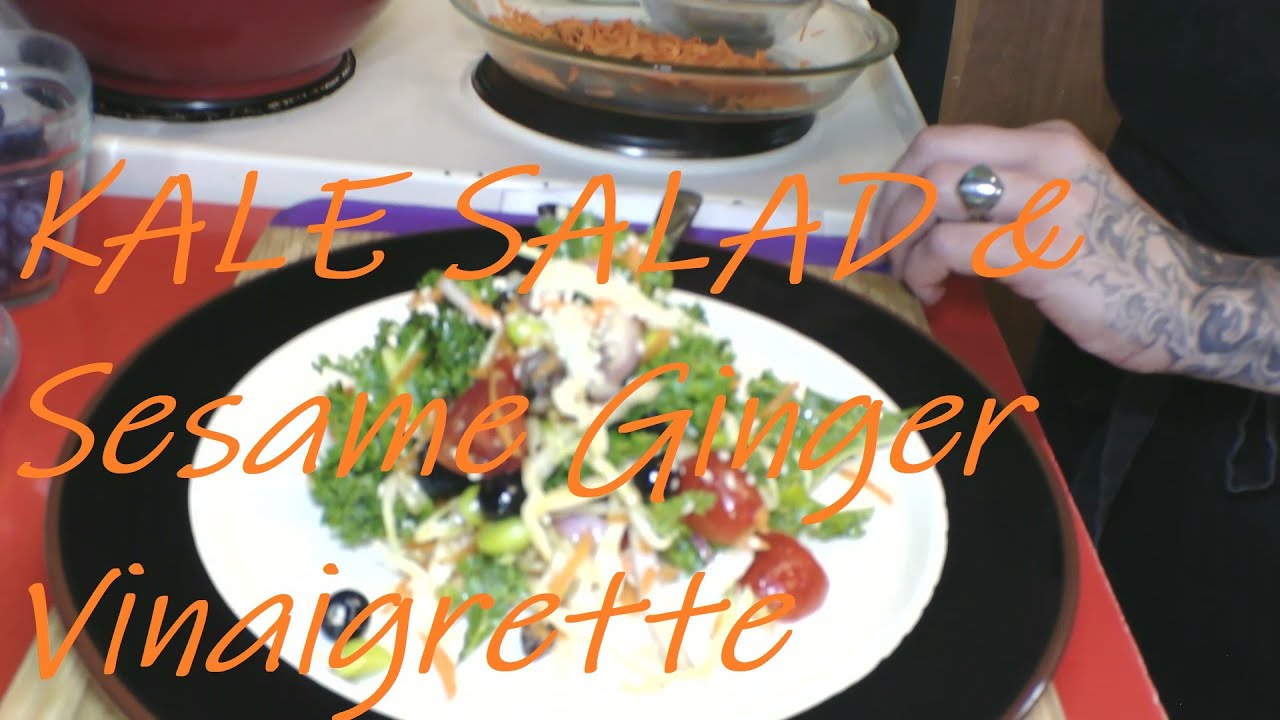 kalesalad SESAME SEAWEED GINGER KALE YouTube kalesalad SESAME SEAWEED GINGER KALE YouTube