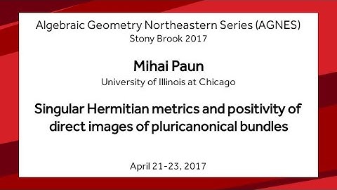Singular Hermitian metrics and positivity of direct images of pluricanonical bundles - Mihai Paun