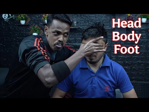 Unlock Performance:  Muscle-Releasing Head & Back Massage ASMR for Deep Sleep | Foot Massage ASMR