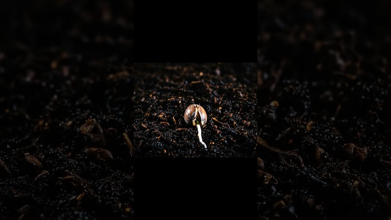 hemp seeds sprouting ASMR 