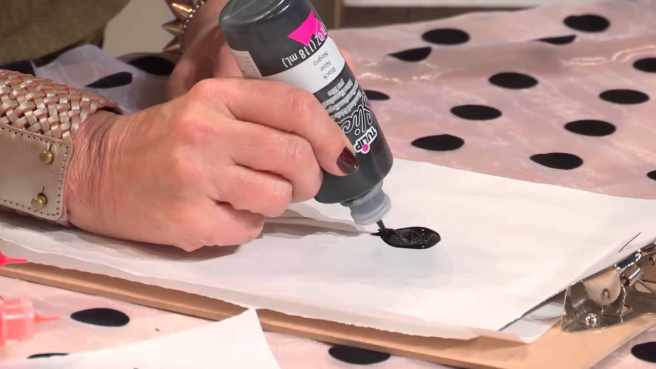 How To Make Window Clings For Halloween With Tulip Fabric Paint YouTube