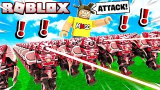 I Built A 1 000 000 Robot Army In Roblox Minecraftvideos Tv - robot disaster model roblox