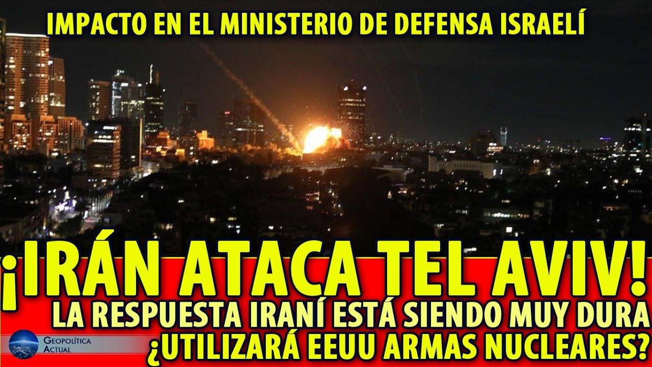 ¡IRÁN ATACA TEL AVIV! LA RESPUESTA IRANÍ ESTÁ SIENDO MUY DURA ¿UTILIZARÁ EEUU ARMAS NUCLEARES?