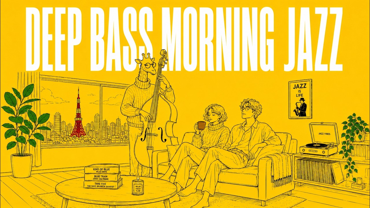 Deep Bass Morning Jazz ☕ Cozy Home Start | Home Café Jazz | Tokyo
