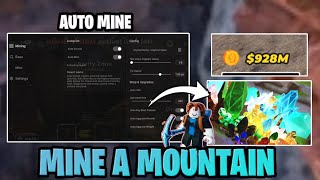 Mine A Mountain Script - Auto Mine, Auto Crystal, Upgrade All, Auto Sell & More!