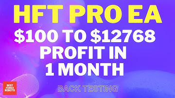 HFT Pro EA MT4 Forex Robot October Month 2023 Back Testing | Best forex robots