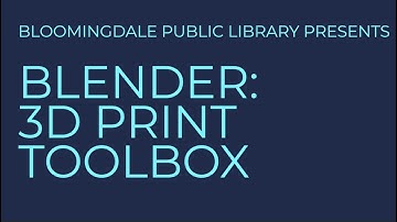Blender: 3D Printing Toolbox