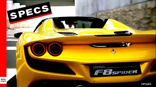 Ferrari F8 Spider Driving Footage and Specs