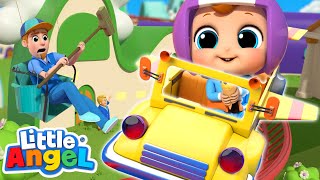 Wheels On The Bus | Baby John's Rollercoaster Ride | Best Cars & Truck Videos For Kids