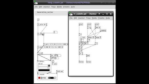 PDida (Pure Data) help patch: Rhythmic Patterns - subdiv