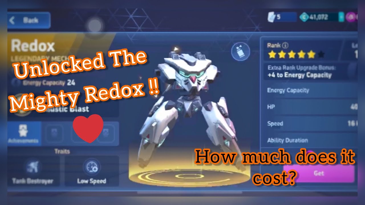 Mech Arena Redox Mech Unlocked 🔥| Redox Price Cost💰| Mech Arena Robot