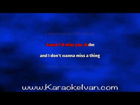 I Don't Want To Miss A Thing KARAOKE PPM