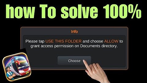 😢 how to choose folder in bus simulator indonesia | please choose the document folder problem solve