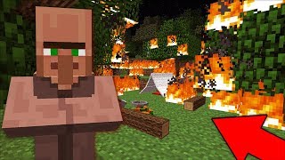 ЭТОТ ЖИТЕЛЬ УСТРОИЛ ПОЖАР В ЛЕСУ В МАЙНКРАФТ 100% ТРОЛЛИНГ ЛОВУШКА MINECRAFT СТРАШИЛКА МУЛЬТИК