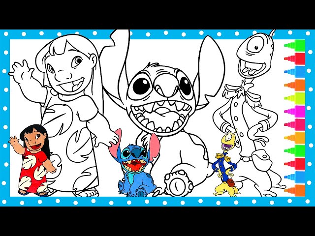 Lilo and stitch coloring pages 