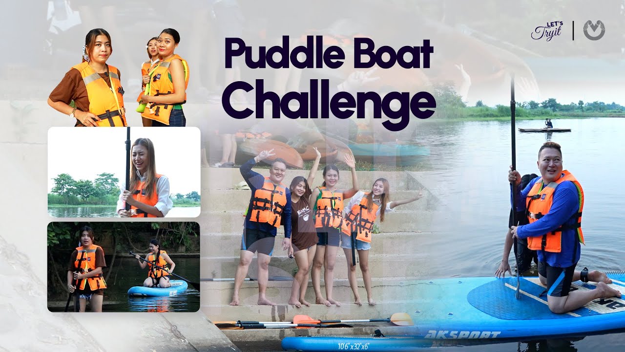 ရေပေါ်မတ်တပ် လှော်ရတာ အသဲယားစရာကြီး 😬