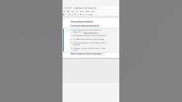 Internet of Things (IoT) Explained: Connecting the Digital and Physical Worlds | #IoT, #SmartDevices