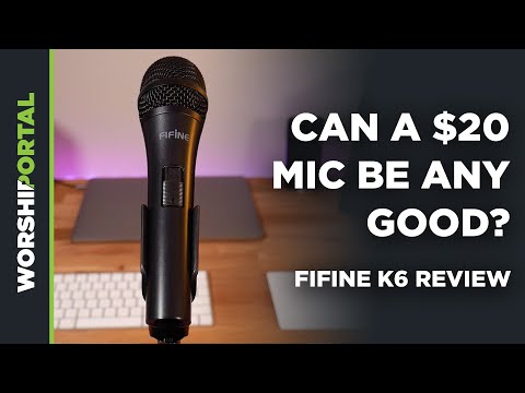 FIFINE K6 Dynamic Handheld Microphone Plug & Play on Speaker for Karao