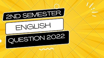 BA Program 2nd semester English question paper 2022 (knu University)