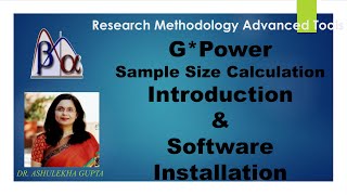 G*Power Introduction and Software Installation(sample size calculation)(effect size calculation) screenshot 3