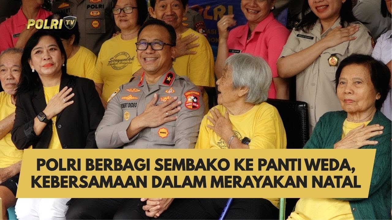 POLRI BERBAGI SEMBAKO KE PANTI WEDA, KEBERSAMAAN DALAM MERAYAKAN NATAL