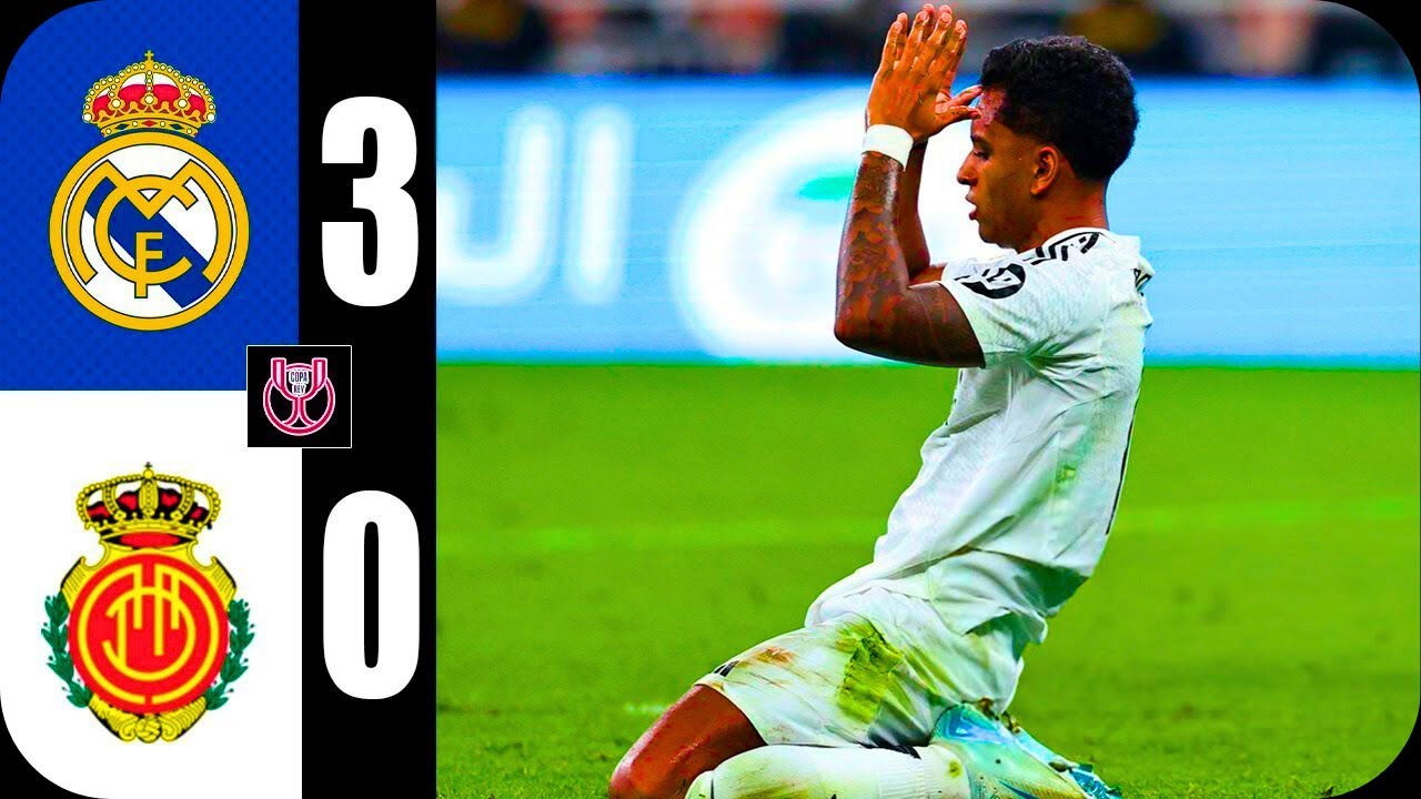 Gol de Rodrygo | Real Madrid vs Mallorca 3-0 Resumen | Supercopa de ...