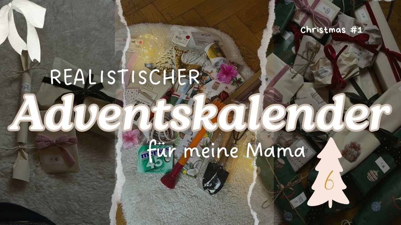 Realistischer Adventskalender für meine Mama | günstige Geschenke für den Adventskalender | DIY