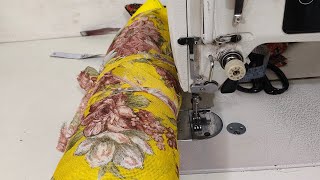 साडीचा वेस्टर्न वनपिस  stiching # Viralvideo#Komalscreation#Westernonepic
