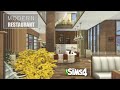 Modern Restaurant | The Sims 4 Speed Build | NO CC | Stop Motion |