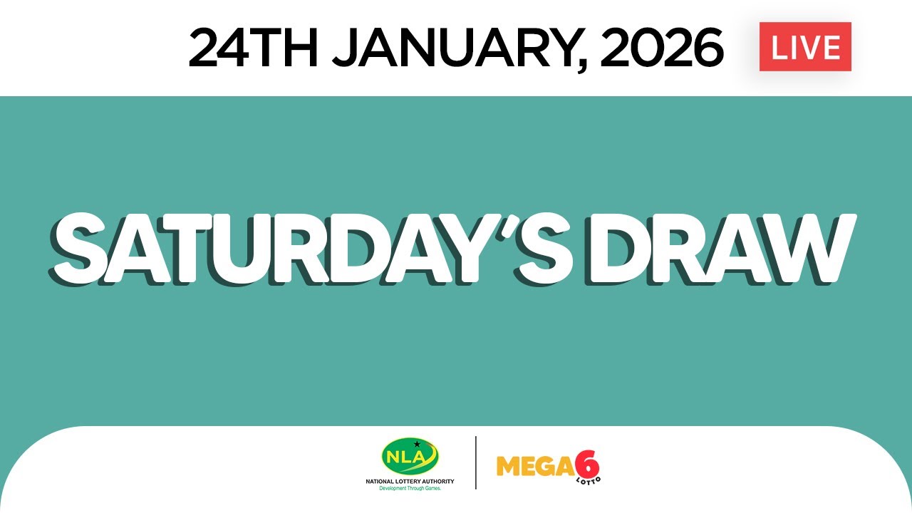 Mega6 Games, Afternoon Cashout Live Draw Saturday, 24 January, 2026 : Event 01580