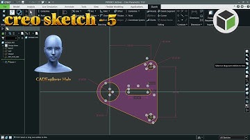 Creo Parametric Sketch Tutorial | Sketch- 5  (Beginner Friendly)