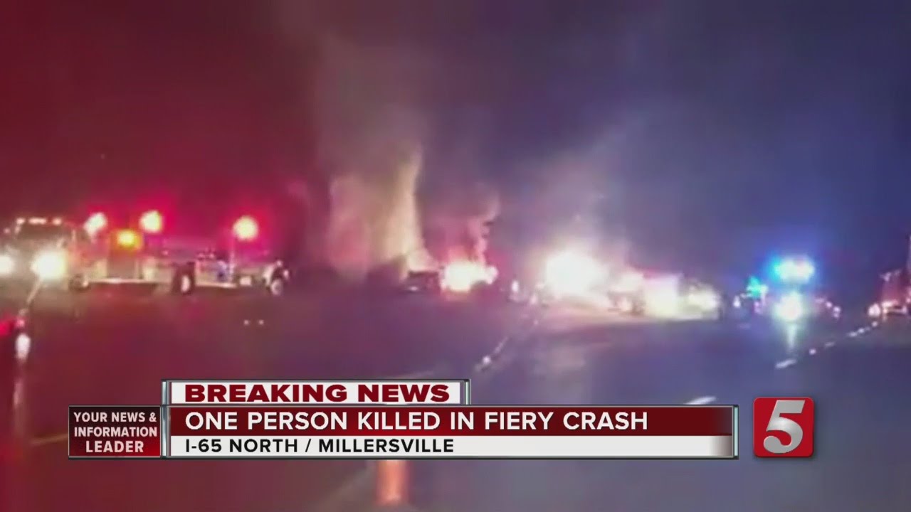 1 Killed In Fiery Semi Crash On I-65 - YouTube
