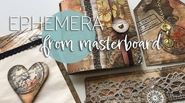 Making ephemera from a Collage masterboard