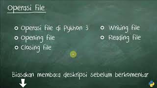 Tutorial Dasar Python 3 - 34 Operasi File