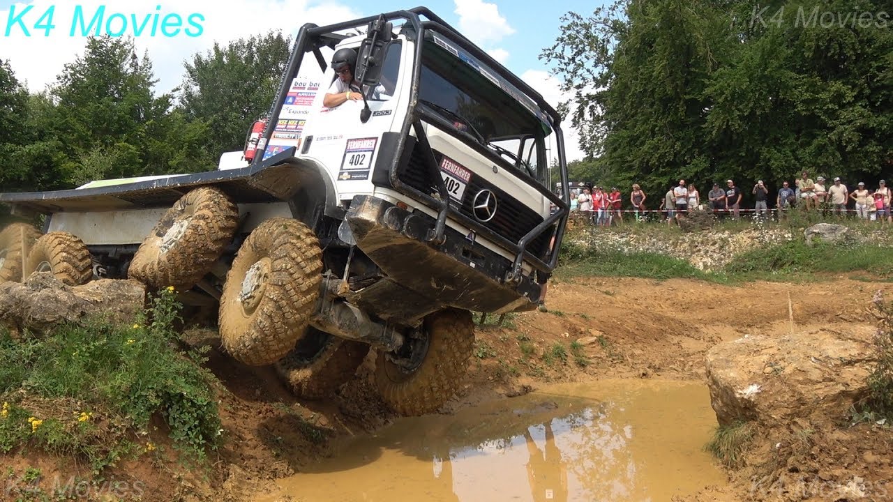 8x8 Mercedes Benz truck in Europe truck trial  Off Road  Langenaltheim no 402