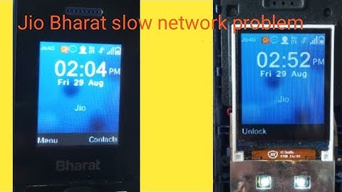 Jio Bharat slow network problem 