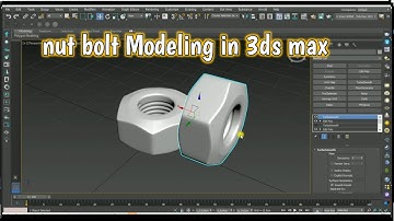 Screw Modeling nut bolt in 3ds max#3dsmax #animation #modeling #vray #sunilrawat3d