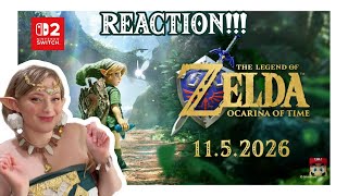 Ocarina of time trailer REACTION | the Legend of Zelda oot remake!!
