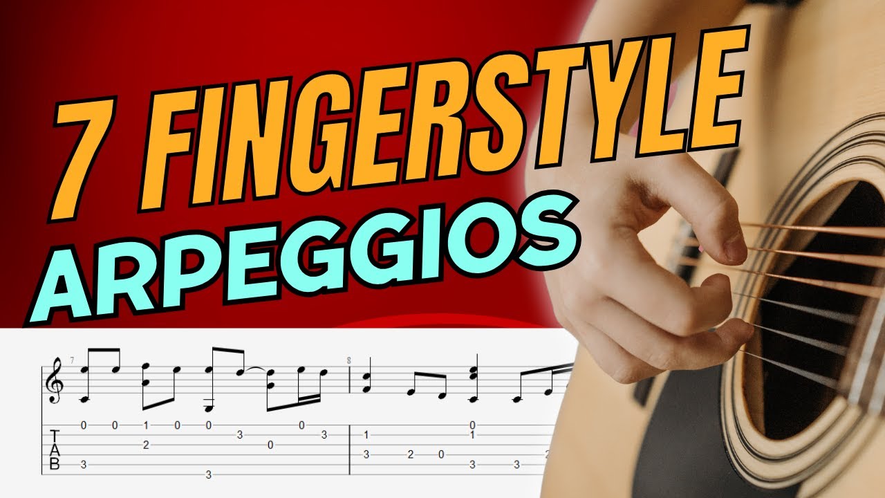 (FREE PDF) Learn these 7 beginner fingerstyle arpeggios YouTube