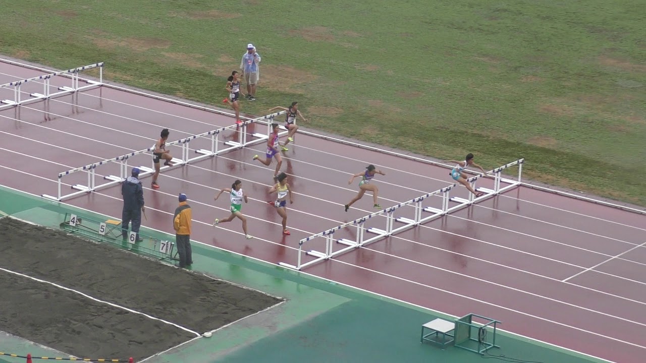 H30 関東中学陸上 女子四種競技100mh 1組 Youtube