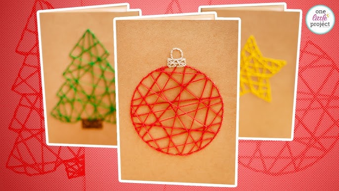 String Art Christmas Cards | Easy DIY String Art Cards - YouTube string-art-christmas-cards-easy-diy-string-art-cards-youtube