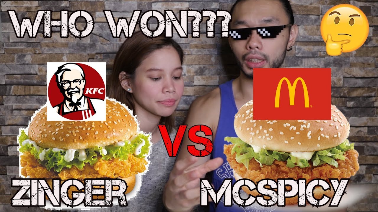 ZINGER VS MCSPICY | CALORIE COUNT | FOOD2FITPH