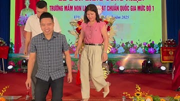 Lễ đón bằng công nhận.Trường mầm non Lai Cách đạt chuẩn Quốc Gia mức độ 1