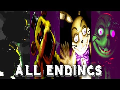 Five Nights at Freddy's VR ALL ANIMATRONICS FNAF 1 2 3 4 5 6 UCN Help  Wanted 