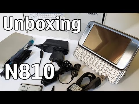 Nokia N810 Internet Tablet Unboxing 4K with all original accessories  Nseries RX-44 review