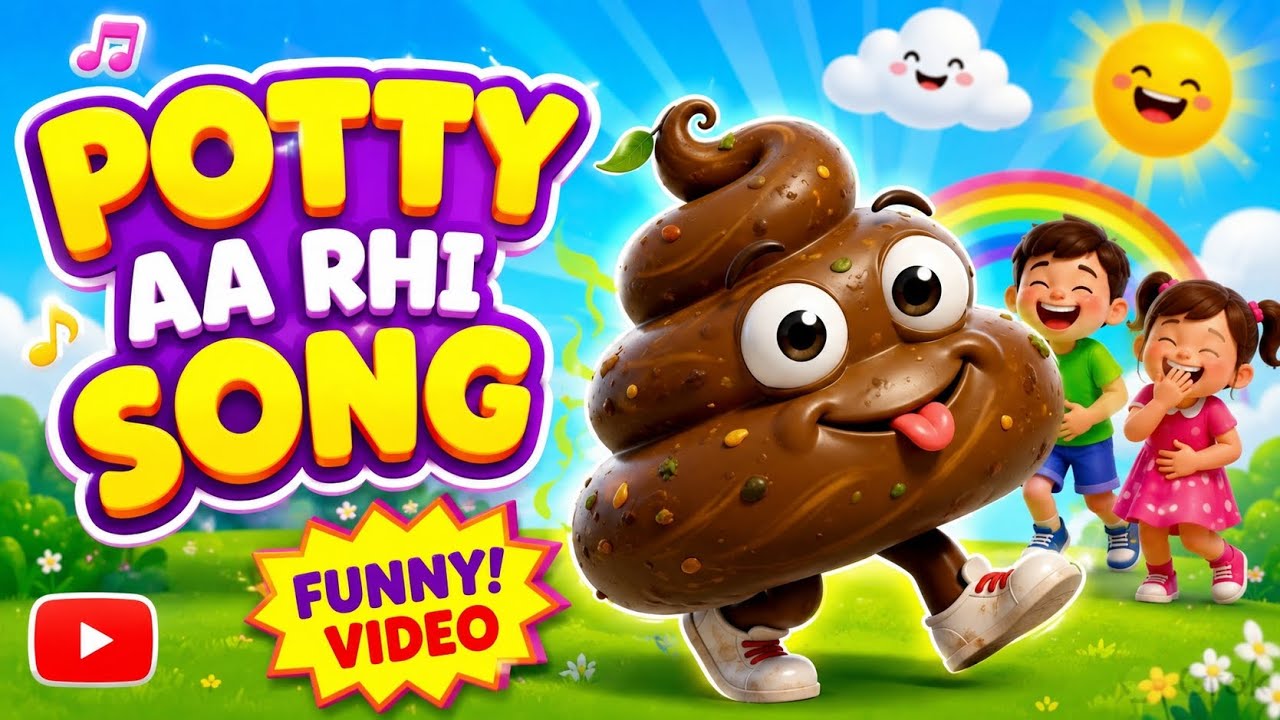 Potty Aa Rhi 💩 Funny Cartoon Song | Kids Songs Hindi | Mini Kids - YouTube