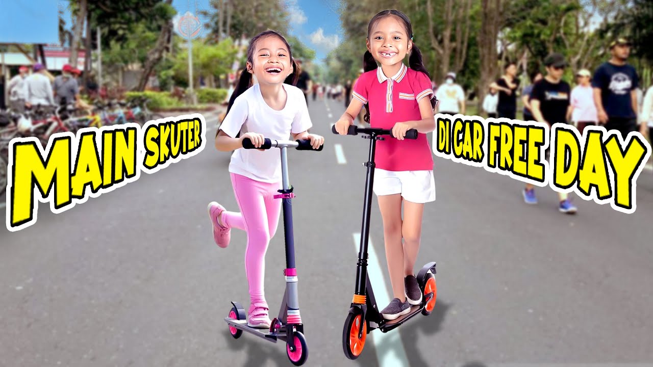ALUNA AMANDA BALAPAN MAIN SKUTER!! SIAPA YANG MENANG YA?